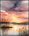 Posterizer 1 pcs- sea and beach themed oil painting style print 17-Landscape & Nature Art-Floral Botanical Art- Decor for Home & Office- unframed ...