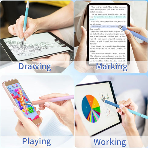 Stylus Pens for Touch Screens, 2 in 1 Sensitivity & Precision Stylus Pen for iPad, Stylus Pencil Compatible with iPhone, Apple iPad, Android, Tabl...