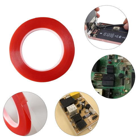 2 Rolls (2mm/3mm x 25m) LCD Repair Tape Phone Repair Tape LCD Touch Screen Repair Tape Phone Screen Adhesive Tape with and 1 Tweezers for Cell Pho...