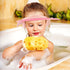 Baby Shower Cap Baby Hair Washing Bath Cap Safe Silicone Protection Bath Cap Soft Adjustable Visor Hat for Protector Head Eye Ear Shampoo Caps for...