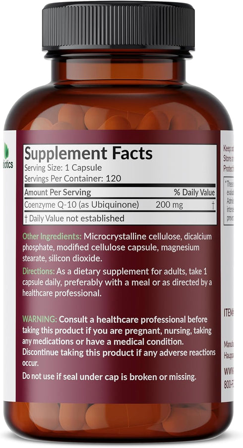 Futurebiotics CoQ10 200 MG Cellular Energy Production, 120 Vegetarian Capsules...