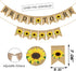 Doumeny Bride to Be Burlap Banner Rustic Sunflower Bunting Garland Bridal Shower Party Banner Jute Wedding Bunting Banner for Bachelorette Engagem...
