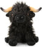 Highland Cows Stuffed Animal Scottish Highland Cows Plush Toy Cute Farm Plushie Christmas Birthday Present for Adults Boys Girls (Black, 11 in)...