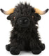Highland Cows Stuffed Animal Scottish Highland Cows Plush Toy Cute Farm Plushie Christmas Birthday Present for Adults Boys Girls (Black, 11 in)...