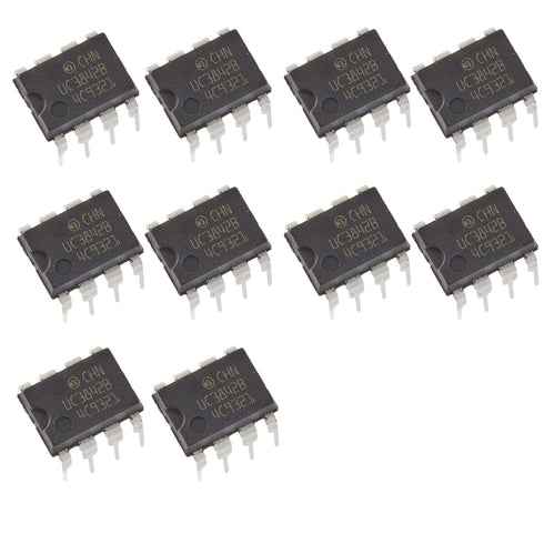 10pcs UC3842B UC3842 High Performance PWM Current Mode Controller 1 A, 8-Pin PDIP...