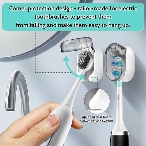 Aoremon Toothbrush Cap Covers - Toothbrush Head Cover for Household Travel, Camping, Bathroom, School, Business, Tooth Brush Cover Cap fit Manual ...