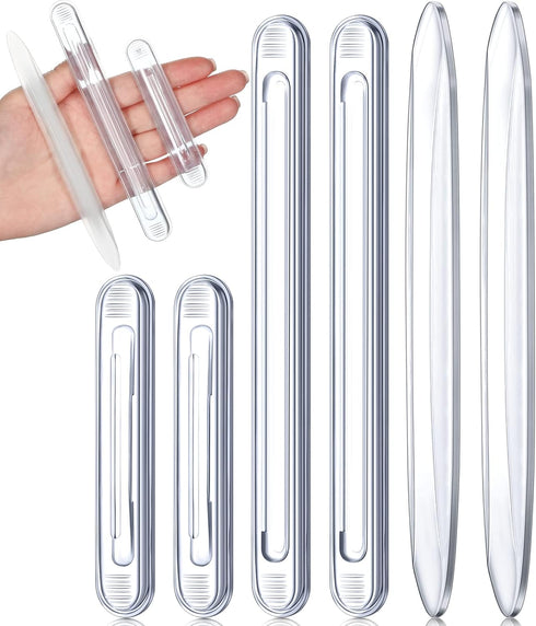 Tallew Cabinet Door Bumper Clear Silicone Door Stopper Wall Protector Car Anti Collision Adhesive Automotive Bumper Guards for Car Drawers(6 Piece...