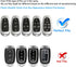 QBUC for Hyundai Key fob Cover,Soft TPU 360 Degree Car Key Case Protector with Keychain Compatible with 2022 2021 2020 Hyundai Sonata Santa fe Tuc...