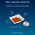 Weigh Boats Small - 125 Pack 7ml Plastic Disposable Trays for Scale, Square Weighing Dishes for Powder Weight, Crafts, Food Samples - Mini Pour Bo...