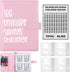 Blingbin 100 Envelopes Money Saving Challenge Binder, Savings Challenges Book with Envelopes & Reusable Tracker, Fun and Easy Way to Save 5,050 Bu...