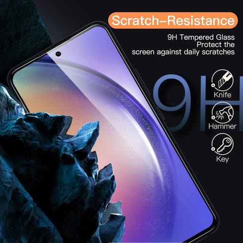 JETech Screen Protector for Samsung Galaxy A54 5G 6.4-Inch, 9H Tempered Glass Film, Anti-Scratch, HD Clear, 3-Pack...