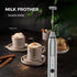 Milk Frother Rechargeable Handheld Whisk Coffee Frother Mixer with 3 Stainless whisks 3 Speed Adjustable Foam Maker Blender for Coffee Matcha Latt...