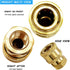 2 Pack 5000 PSI Sewer Jet Nozzle with Pressure Washer Coupler, Stainless Steel 1/4 Inch Pressure Washer Drain Jetter Hose Nozzle and Brass Fitting...