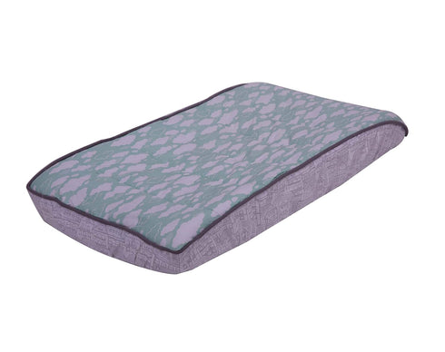 Bacati Clouds in The City Clouds Quilted Changing Pad Cover, Mint/Grey...