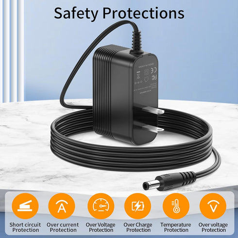 26V Power Cord Compatible with Moosoo M X6 XL618 XL618A K17 for GeeMo G201 Ultra-Light Cordless Stick Vacuum Cleaner Charger Adapter...