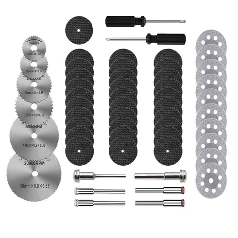 Rotary Tools Cutting Wheel Set 47pcs?Mini Circular Saw Blades,Mesh Cutting Discs,Dismond Cutting Wheels,Rotary Tools Accessory Set for DIY Enthusi...