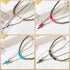 8 Pcs Western Necklaces Western Jewelry for Women Turquoise 4 Turquoise Boho Necklaces and 4 Cowgirl Beaded Choker(Lightning Style)...