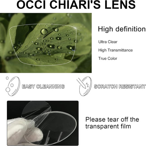 OCCI CHIARI Blue Light Blocking Glasses for Men Metal Frame Eyeglasses Men's Computer Glasses Clear Lense...