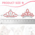 MTLEE 2 Pieces Dog Tiara Crown Hair Clips Clear Crystal Rhinestone Hair Barrettes Pet Crown Hair Clips Girls Puppies Barrette for Pet Dogs Groomin...