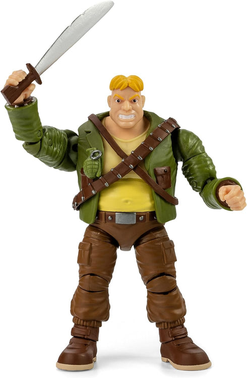 The Loyal Subjects BST AXN Teenage Mutant Ninja Turtles Rocksteady 5" Action Figure with Accessories, Multicolored...