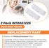 Beaquicy W10714516 W10861225 Dryer Door Handle Replacement Replacement for Whirl-Pool Ken-More Dryer - Replaces AP5999398 PS11731583 W10861225VP - Pack of 2