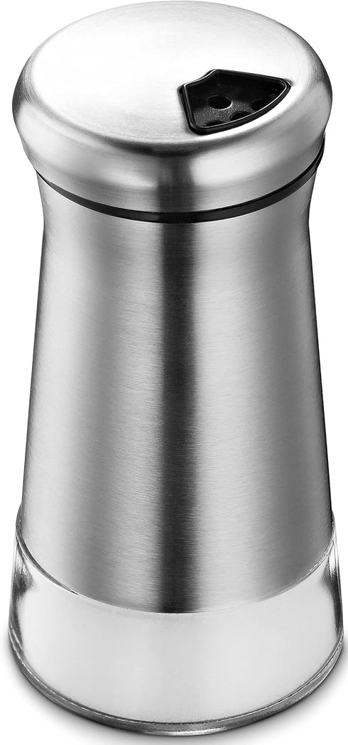 The Original Salt Shaker - Spice Dispenser with Adjustable Pour Holes - Stainless Steel & Glass 1 Bottle...
