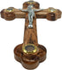 Zuluf 10.6" Olive Wood Wall Crucifix Catholic Hanging Cross with Relics Holy Essences Orthodox Holy Land Gift CRS033...