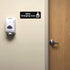 Excello Global Products Baby Changing Station Sign: Easy to Mount Informative Plastic Sign with Symbols 9x3, Pack of 3 (Black)...