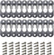 AUEAR, Metal Keyhole Hanger Picture Frame Mirror Cabinet Hanging Fasteners Hardware Flush Wall with Mount Hardware Screws (20 Pack, Silver)...