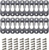 AUEAR, Metal Keyhole Hanger Picture Frame Mirror Cabinet Hanging Fasteners Hardware Flush Wall with Mount Hardware Screws (20 Pack, Silver)...