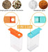 URALFA Spice Shaker Jars, Plastic Seasoning Shaker Box Condiment Set for Travel, Seasoning Storage Containers,Color...