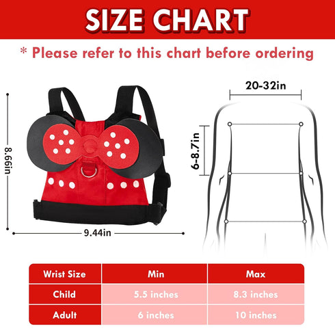 Lehoo Castle Toddler Leash for 1-5 Years, Baby Safety Harness for Girls with Anti-Lost Key Lock & Adjustable Strap, 3-in-1 Wrist Leash and Kids Ba...