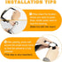 2 Pieces Blind Spot Mirror - PSLER 2" Round HD Glass Convex Rear View Mirror with Frame, 360° Wide Angle Side View Mirror Accessories with Self Ad...