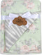 Sherpa Fleece Baby Blankets for Boys and Girls – Colorful, Reversible Baby Blankets for Newborns, Infants, Toddlers, and Nursery (Floral & Zebra)...
