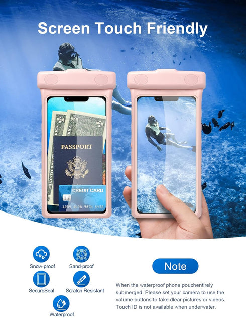 wellhouse Waterproof Phone Pouch Case, 3D Stereoscopic 7" Waterproof Cell Phone Dry Bag for iPhone15 14 13 XS XR X Pro Max Plus Mini, S22 S21 Ultr...