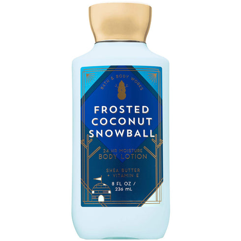 Bath & Body Works FROSTED COCONUT SNOWBALL Super Smooth Body Lotion 8 Fluid Ounce (Packaging Varies)...