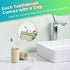 30 Pack Bulk Toothbrushes with Covers, Individually Wrapped Tooth Brush Pack for Adults & Kids, Disposable Toothbrush Medium Soft for Travel, Dona...
