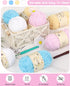 Katech 12pcs Blanket Yarn 600g Chenille Yarn, 654 Yards Velvet Yarn for Crocheting Flufffy Chunky Yarn for Knitting Shawls Blanket, Super Soft Bul...