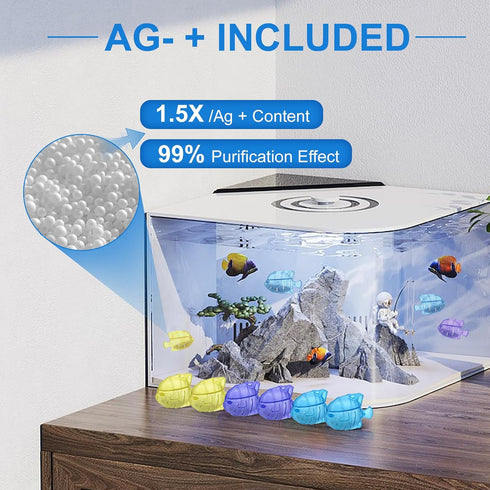 10PC Humidifier Cleaner Fish Universal Humidifier Tank Cleaner Works in All humidifiers and Fish Tanks Purifies Water, Prevent Hard Water Build-Up...
