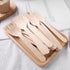 HANSGO 150PCS Wooden Forks Bulk, Natural Wooden Forks Small Cutlery for Party Wedding Picnic Camping...