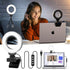 Ring Light for Laptop/Computer,Zoom Call, 4'' Small Video Conference Lighting with Webcam Style Mount and Tripod,3 Light Modes&10 Brightness Level...