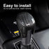 ABS Automobile Shift Knob Cover Carbon Fiber Decorative Cover Fit for Honda Civic 2022 2023, Honda CRV HRV 2023, Honda Accord 2018-2023 All-Inclus...