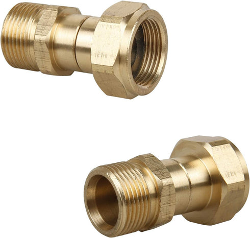 Sooprinse Pressure Washer Swivel Joint, Kink Free Gun to Hose Fitting, Anti Twist Metric M22 14mm Connection, 3000 PSI...