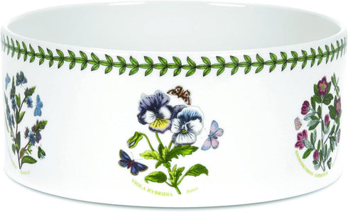 Portmeirion Botanic Garden 8-inch Soufflé Dish - Assorted Florals Motif, Porcelain Bakeware with Chip-Resistant Glaze - Oven, Microwave, Freezer, ...