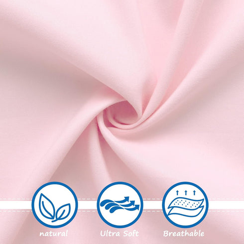 Pack and Play Sheets for Girl Fitted 2 Pack Mini Crib Sheets, Portable Playard Sheet, Ultra Soft Microfiber Playpen Sheets, Purple and Pink...