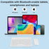 Bluetooth Keyboard and Mouse Combo Ultra-Slim Portable Rechargeable Compact Wireless Mouse Keyboard Set for Pad/iPad Pro/iPad Mini/iPad Air Mac OS...