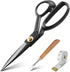 Fabric Scissors, Heavy Duty 8 inch Sewing Scissors for Leather Tailor,Tailoring Shears for Home Office Craft Black...