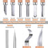 Wood Carving Kit Box Wood Carving Tools Hand Carving Knife Set with hand Files for Wood,Model,Spoon,Pumpkin, Vegetables Carving Kit for Kids Adult...