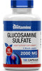Glucosamine Sulfate Capsules 2000 MG (180 Count) | Joint Support* Supplement for Women & Men | Produced in The USA | Promotes Flexibility & Mobili...