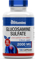 Glucosamine Sulfate Capsules 2000 MG (180 Count) | Joint Support* Supplement for Women & Men | Produced in The USA | Promotes Flexibility & Mobili...